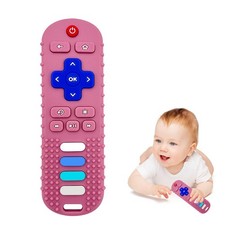 ROBBEAR Baby Teething Toys, Food Grade Silicone Teether for Babies 3 6 12 18 Mon