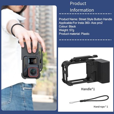 3D gedruckter Kameragriff Halter für INSTA360 Pro 2 mit Schnellspannfunktion
