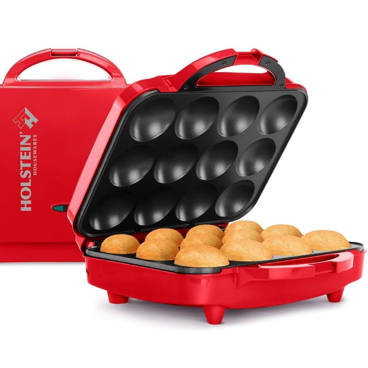 Non-Stick Red Cupcake Maker for 12 Full-Size Cupcakes or Muffins-image