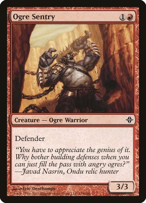 MTG Magic the Gathering Ogre Sentry (159/255) Rise of the Eldrazi LP
