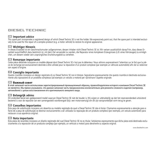 StoßFäNger Vorne Rechts DT Spare Parts Iam-Expertise Passend FüR Scania-image