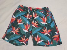 Scotch Soda Vibrant Birds Of Paradise Tropical Lined Swim Trunks Small W26 L6