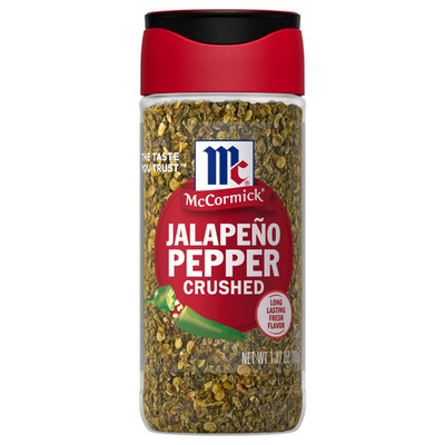 McCormick Crushed Jalapeno Pepper, 1.37 oz Bottle, Free Shipping