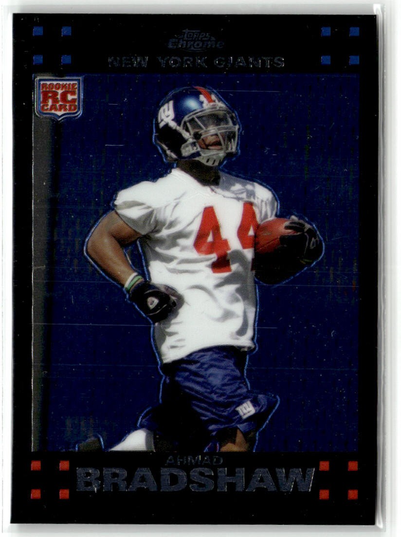 2007 Topps Chrome #TC195 Ahmad Bradshaw RC Rookie Card