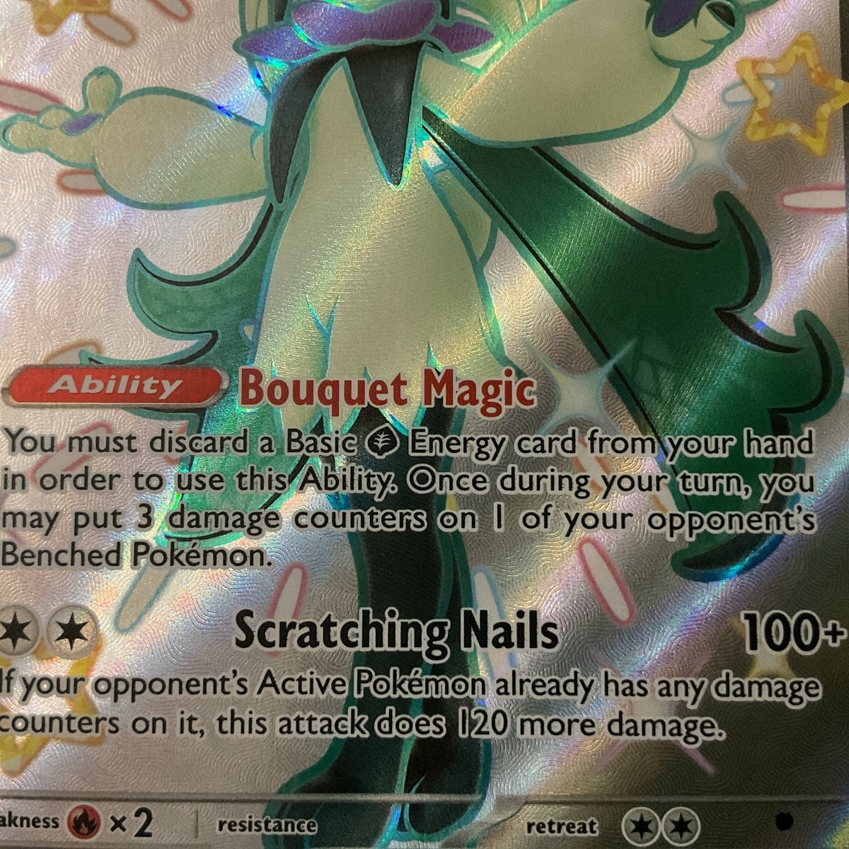 Pokémon TCG Meowscarada ex Card Bouquet Magic Ability
