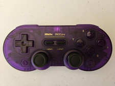 8bitdo SN30 Pro With 3D Printed Joystick Protector - Purple, Excellent