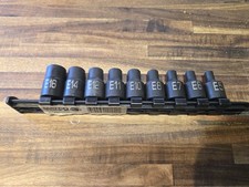Matco Adv 9pc Inverted Etorx Socket Set 38 Drive E5-e16 Used Nice Matco Adv 9pc Inverted Etorx Socket Set 38 Drive E5-e16 Used Nice