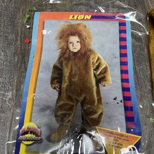 Baby Lion Halloween Costume Plush Bodysuit 18-24 Months Deadstock Retro