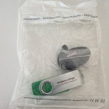 Green Silver USB Flash Drive tobeincollege USB Interface Memory Stick Sealed