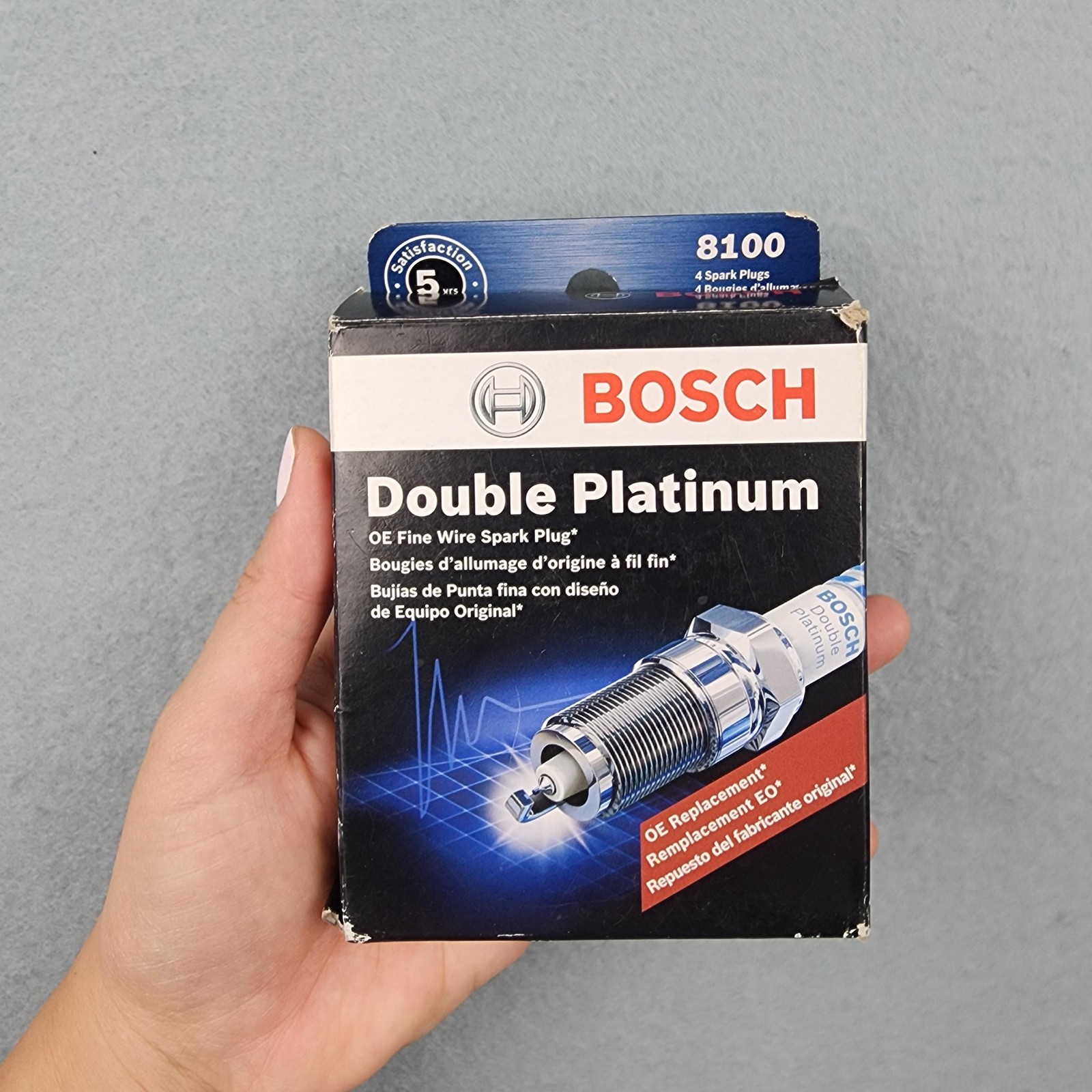 Bosch Double Platinum Spark Plug FR8DPP33X 8100 x4 Plug Ignition Auto Engine