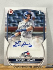 Spencer Horwitz 2023 Bowman 1st Paper Prospect Auto PPA-SH BLUE JAYS Rookie