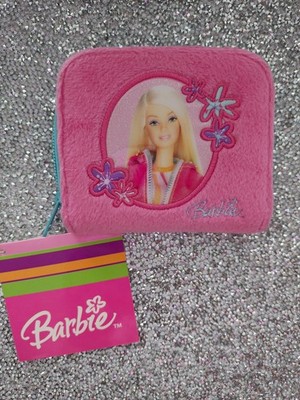 Barbie Mattel Pink Faux Fur Furry Wallet Bifold Vintage Y2K 2004 New *RARE*