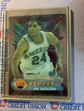 1994-95 Topps Finest Iron Man Jim Jackson Mavericks Acetate Insert #3