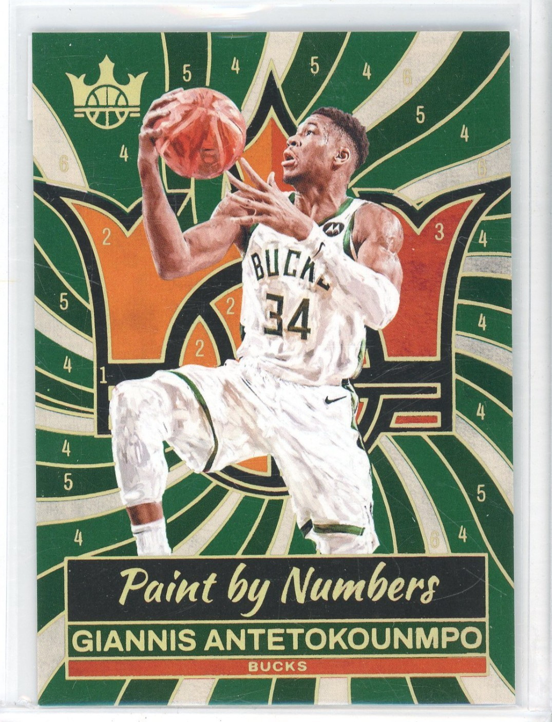 2024-25 PANINI COURT KINGS GIANNIS ANTETOKOUNMPO #6 PAINT BY NUMBERS CASE HIT SP