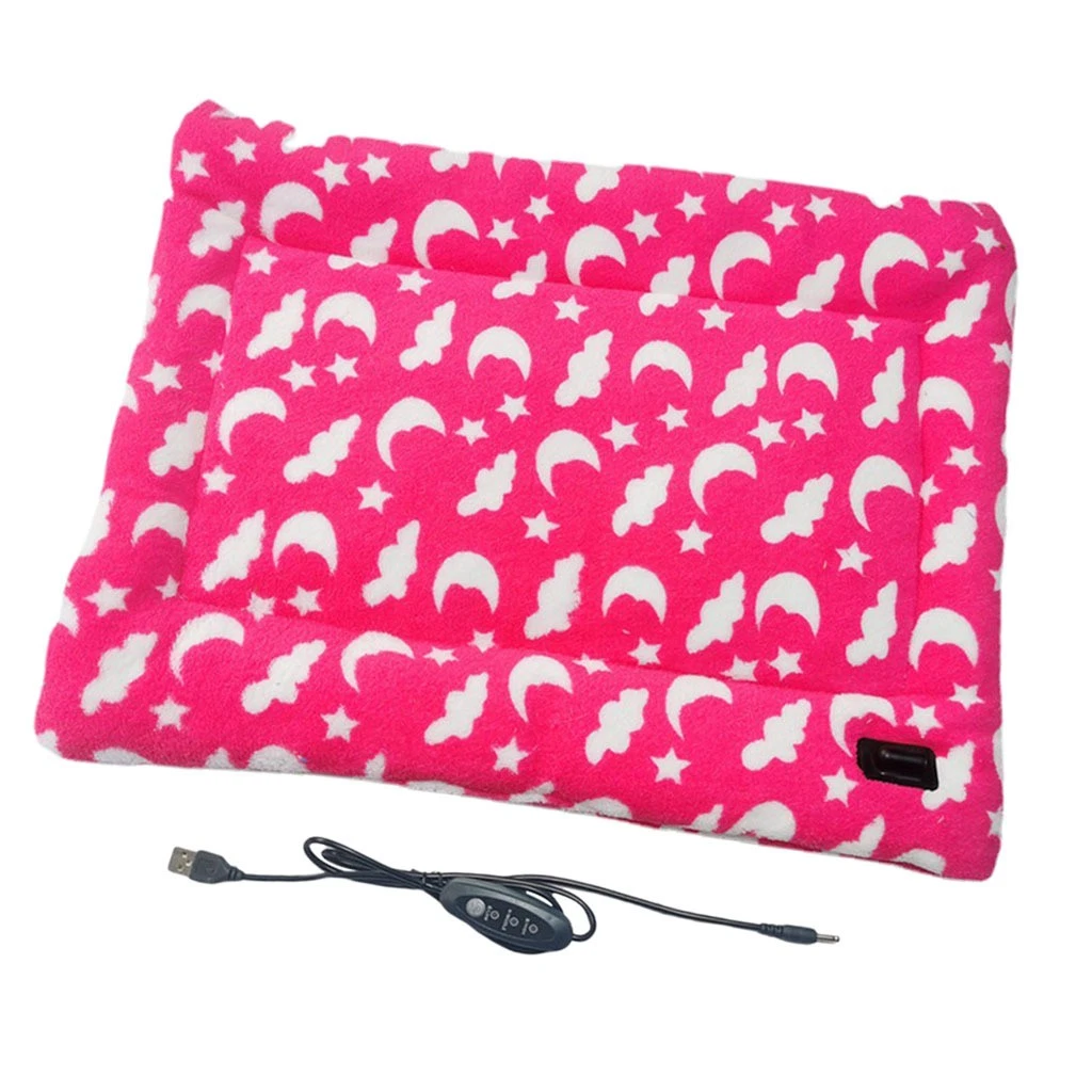 Pet Heating Pad Blanket Heated Mat Electric Warming Thermal for Cats Bunny