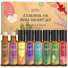 Essential Oils Roll On Set for Women 8pcs Essential Oil Roller for Skin Chris...