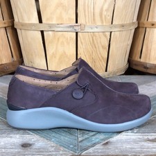 Clarks Unstructured Un Loop 2 Burgundy Leather Comfort Loafers Womens Size 7