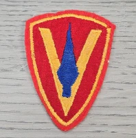 Vintage US Marine Corps 5th Division Iwo Jima Patch Red V SSI Shoulder Sew On