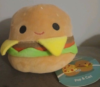 Flipamallows Pep und Carl weiches Plüschtier mit Etikett 5 Zoll Burger & Pizza Squishmallow