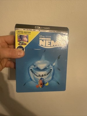 Disney Finding Nemo 4K Blu-Ray BONUS 3D Steelbook Best Buy w/ J-Card OOP No Code