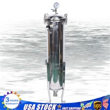 2" NPT Bag Filter Housing 150 Psi 304 Stainless Steel In/Out 2 Bag