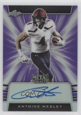 2019 Leaf Metal Draft Purple /25 Antoine Wesley #BA-AW1 Auto 10k8