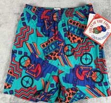 Vintage 1992 Fruit of The Loom Boys Casualwear Shorts Bikes Colorful Size M