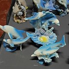 Blue Resin Dolphin Figurines Lot - Mini Sculptures, Assorted Designs — photo 2