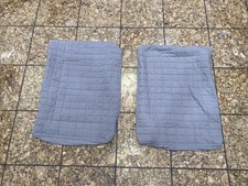 Pre Owned 2 Decorative Grey Standard Pillow Shams