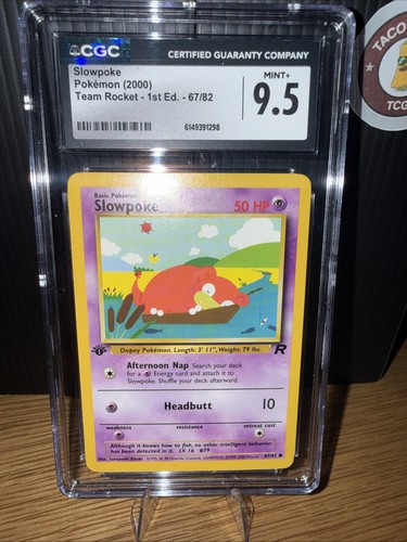 Slowpoke (1st Edition) graded CGC 9.5 for sale on eBay