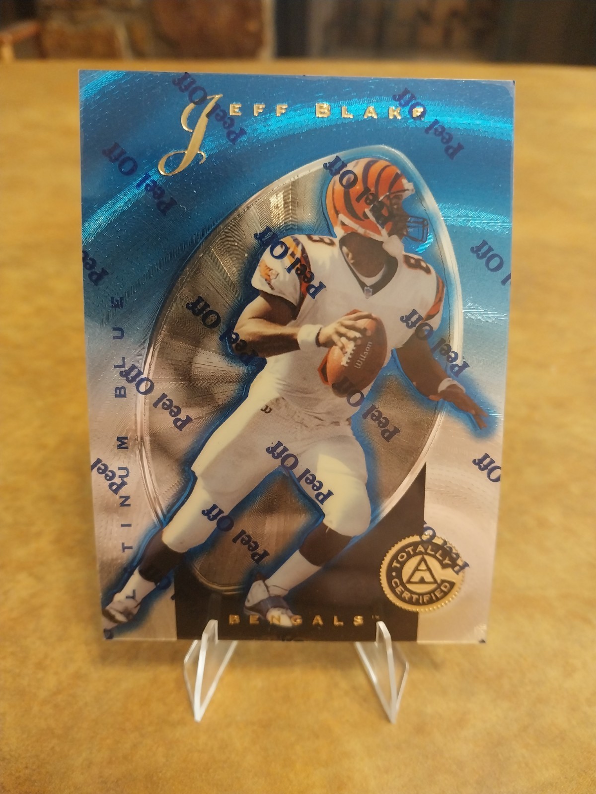 1997 Pinnacle Totally Certified - Jeff Blake #41 Platinum Blue /2499
