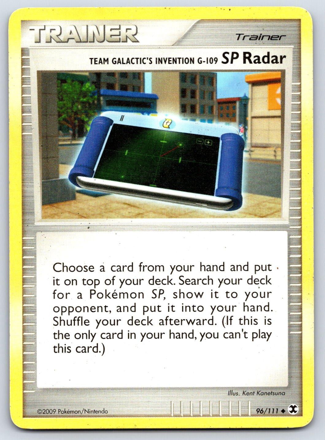 Team Galactic's Invention G-109 SP Radar 96/111 Rising Rivals Pokemon HP