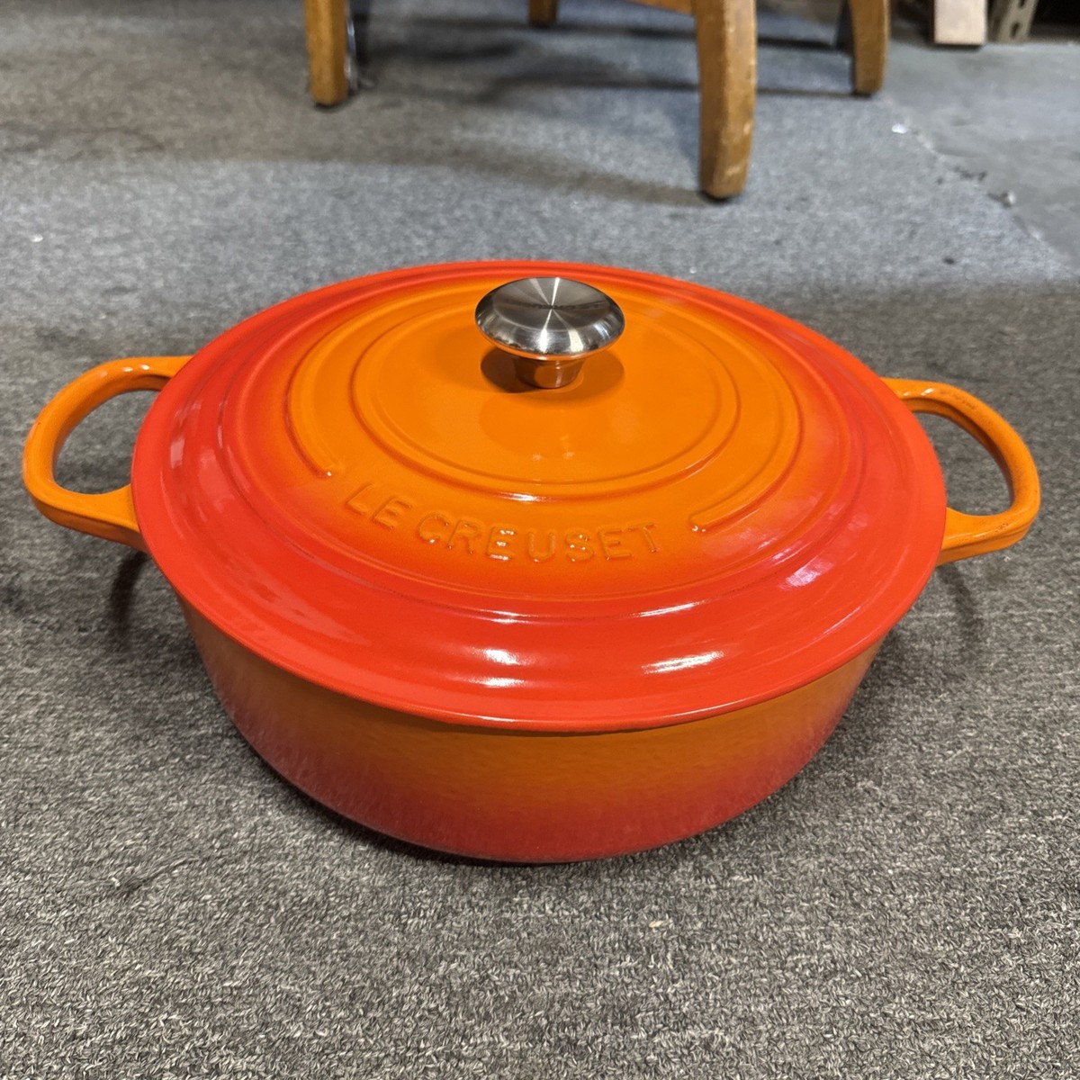 Cocotte ovale en fonte émaillée vintage taille 26 Le Creuset