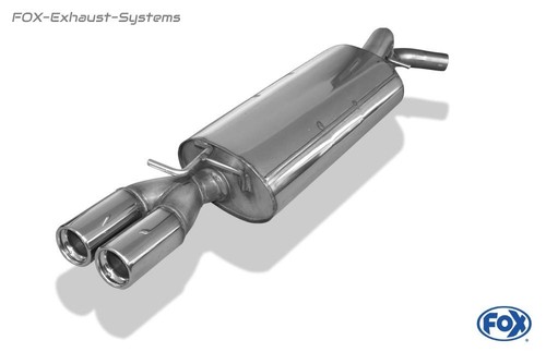  Sportauspuff (Ø63,5mm) VW New Beetle 1C 9C Cabrio 1Y 2x76 rund mit Abs. - Bild 1 von 4