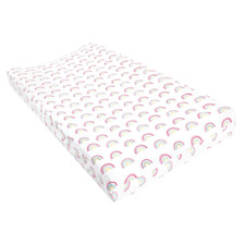 Unisex Baby Changing Pad Cover, Modern Rainbow, One Size
