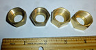 BRASS FINISHED Comp HEX NUTS. 3/4-10 , 4  PCS. NEW — photo 1