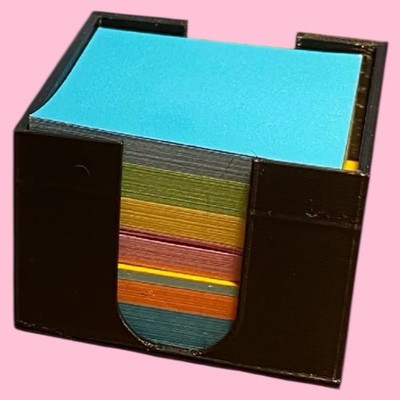 Cube - Post It Note Holder, Sticky Note Holder desk organizer -Choose Your Color