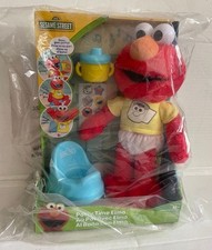 Sesame Street Potty Time Elmo Kids Red Interactive Plush Potty Training Toy NEW