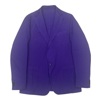 G. Inglese Baumwolle einfarbige Jacke - lila - Größe 52 - ungefüttert