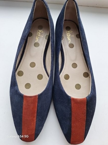 Women Boden Ballet Flats Blue 37