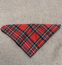 Dog Bandana, Plaid Festive For The Holidays - Fits med/ Lg Dog - Free Shipping