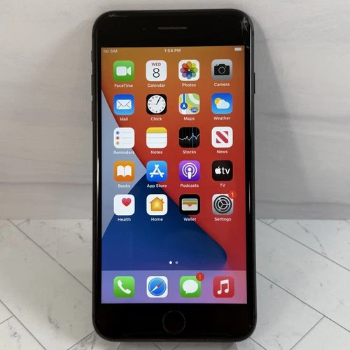 Apple iPhone 8 Plus 64GB Space gray Unlocked A1897 Cracked Back #H241