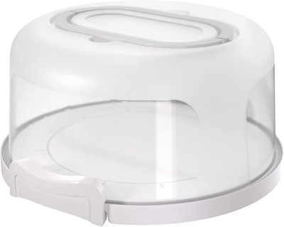 Top Shelf Elements Round Cake Carrier Two Sided Cake Holder Serves as Five Secti