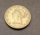 New Listing1904 $5 Liberty Head Gold Half Eagle Coin - Pre 1933 U.S. Gold Nice Details