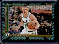 2025-26 Topps Chrome Payton Pritchard Aqua Basketball Refractor #/199 Celtics