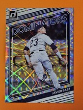 2022 Donruss Dominators #D-3 Javier Baez Detroit Tigers - Silver Parallel /349