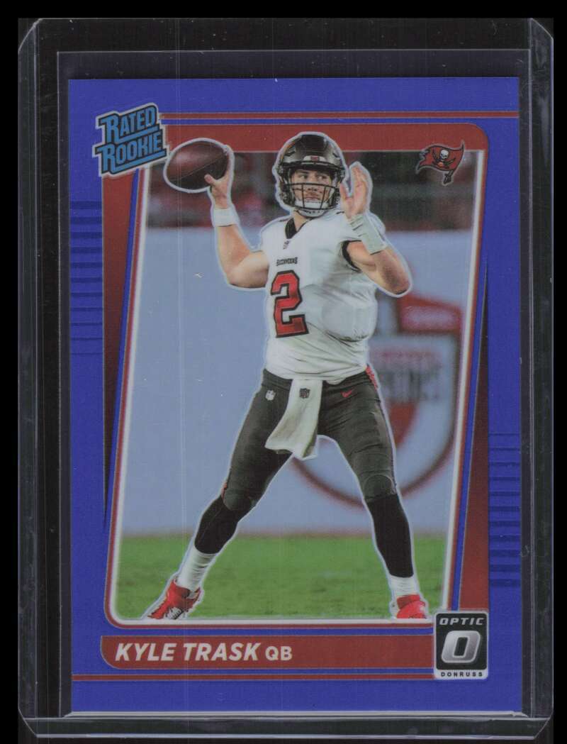 2021 Donruss Optic Blue Refractor 209 Kyle Trask RR Rated Rookie 98/179