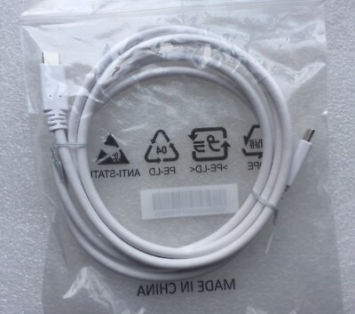 New Original LG EAD63932603 1.5m White USB-C-C Cable for LG 27UP850-W Monitor PC