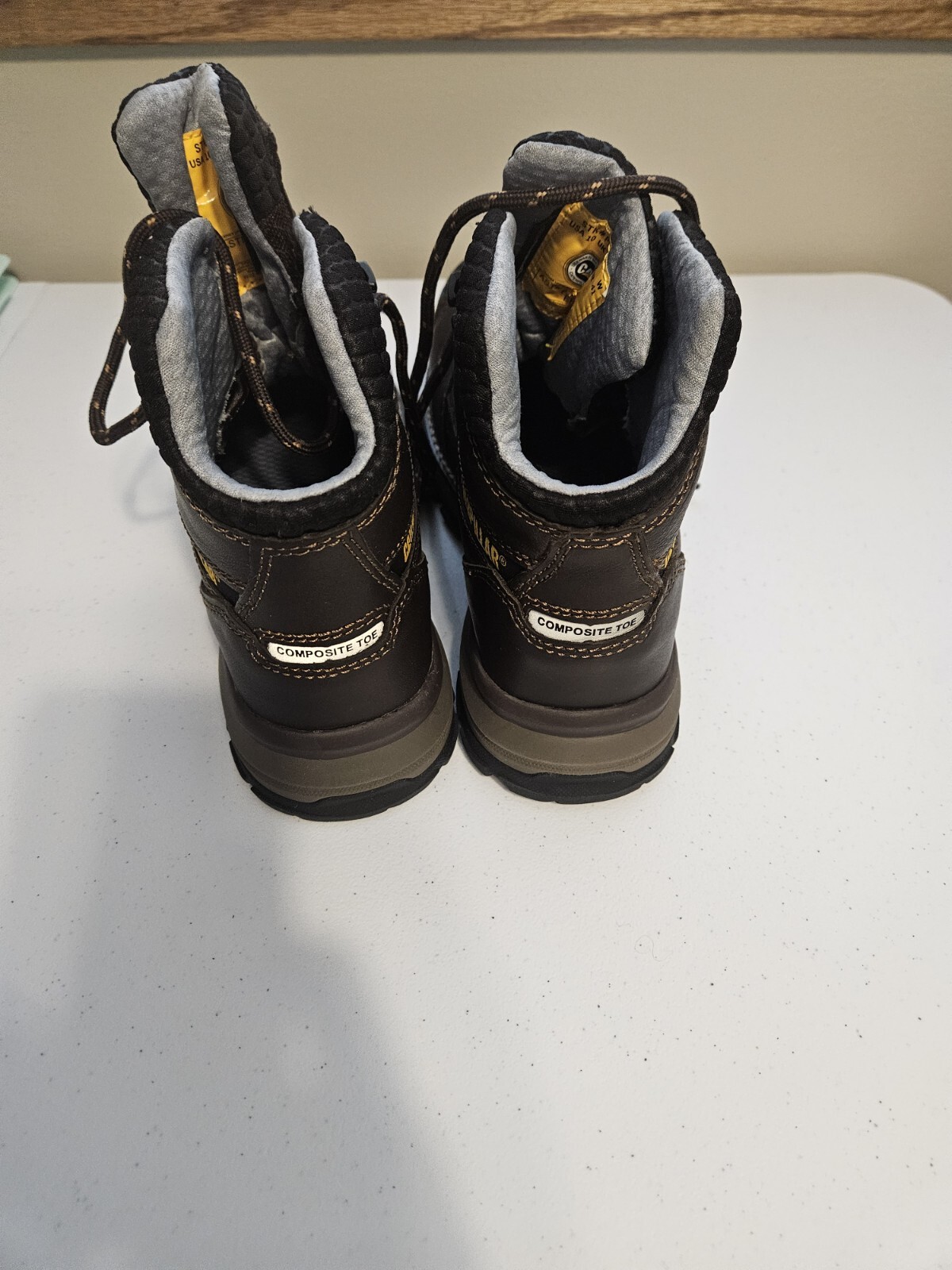 Cat Caterpillar Excavator SuperLite Comp Toe Women's Size 10 Brown #M4 image 2