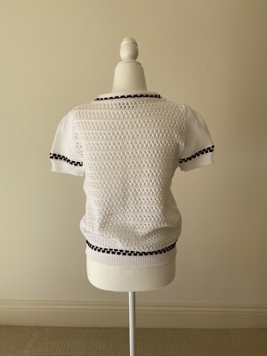 Veste Red Valentino Neuve Sans étiquette - Blanc, Garniture Rouge, Taille L